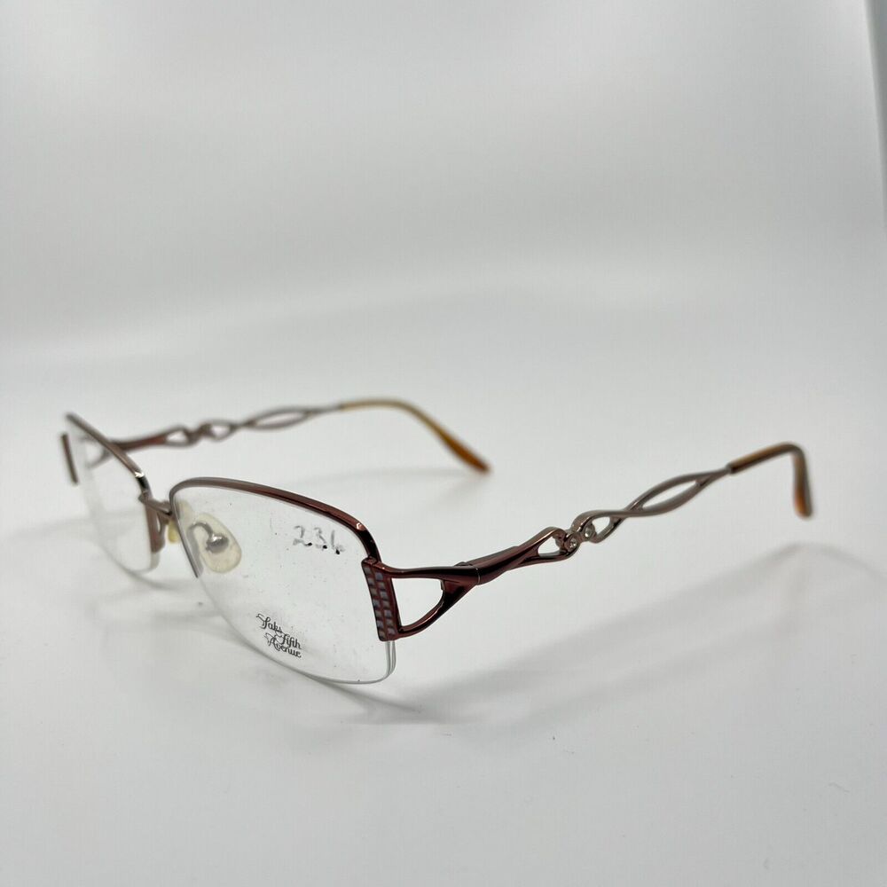 Saks Fifth Avenue Women's eyeglasses Frame Silver S5A169 55-17-135 H6759